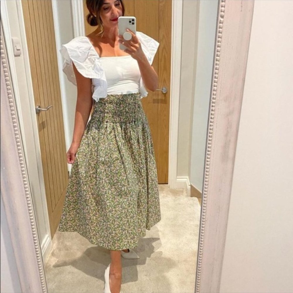 Zara Blogger Fav Floral Midi Skirt